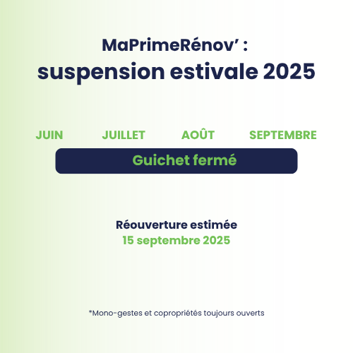 prime renov suspension estivale